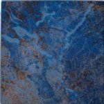 NPT Blue Seas Tile Rustic Blue 6x6 Ceramic Single Bullnose Pool Tile | SEA-RUSTIC SBN
