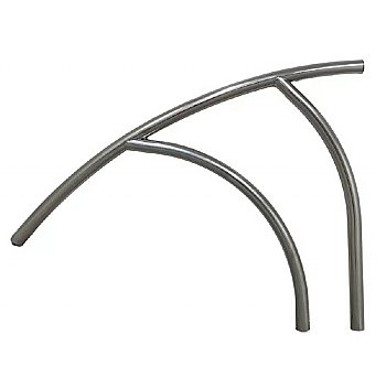 Global Pool Products, Modern Coolest 3 Bend Handrail, Stainless Steel