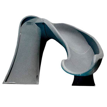 S.R. Smith Cyclone Right Curve Water Pool Slide Gray Granite 