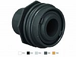 AquaStar 1 Inch Slip to 1.5 Inch SPG PVC Flush Mount Black Jet Return Fitting 