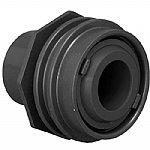 AquaStar 1 Inch Slip to 1.5 Inch SPG PVC Flush Mount Dark Gray Jet Return Fitting 