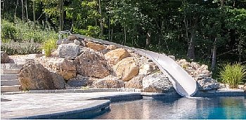 S.R. Smith River Run 19-Foot, Tan, Left Turn Pool Slide 